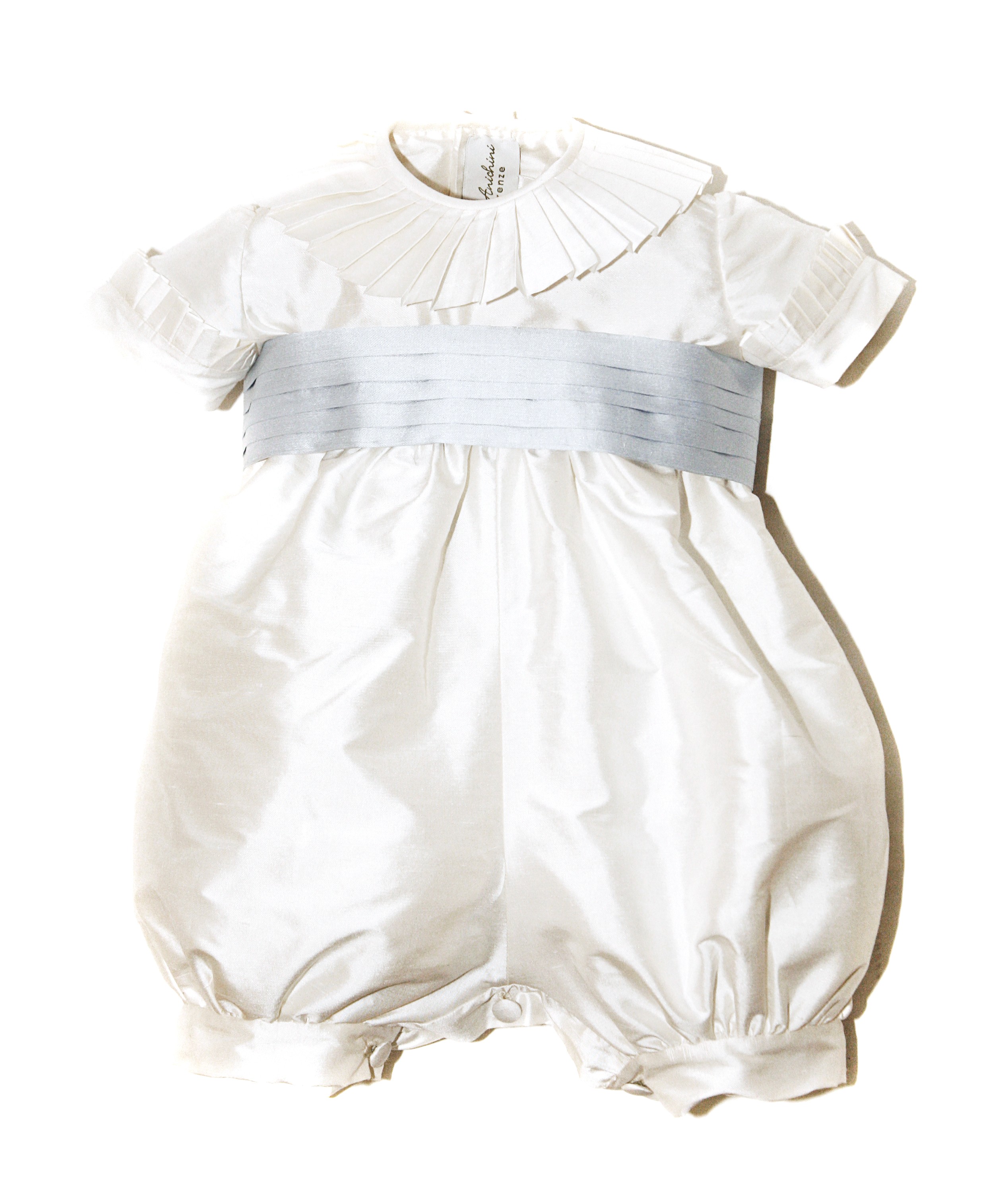 Baptism jumpsuit for little girl or boy, "Oscar"