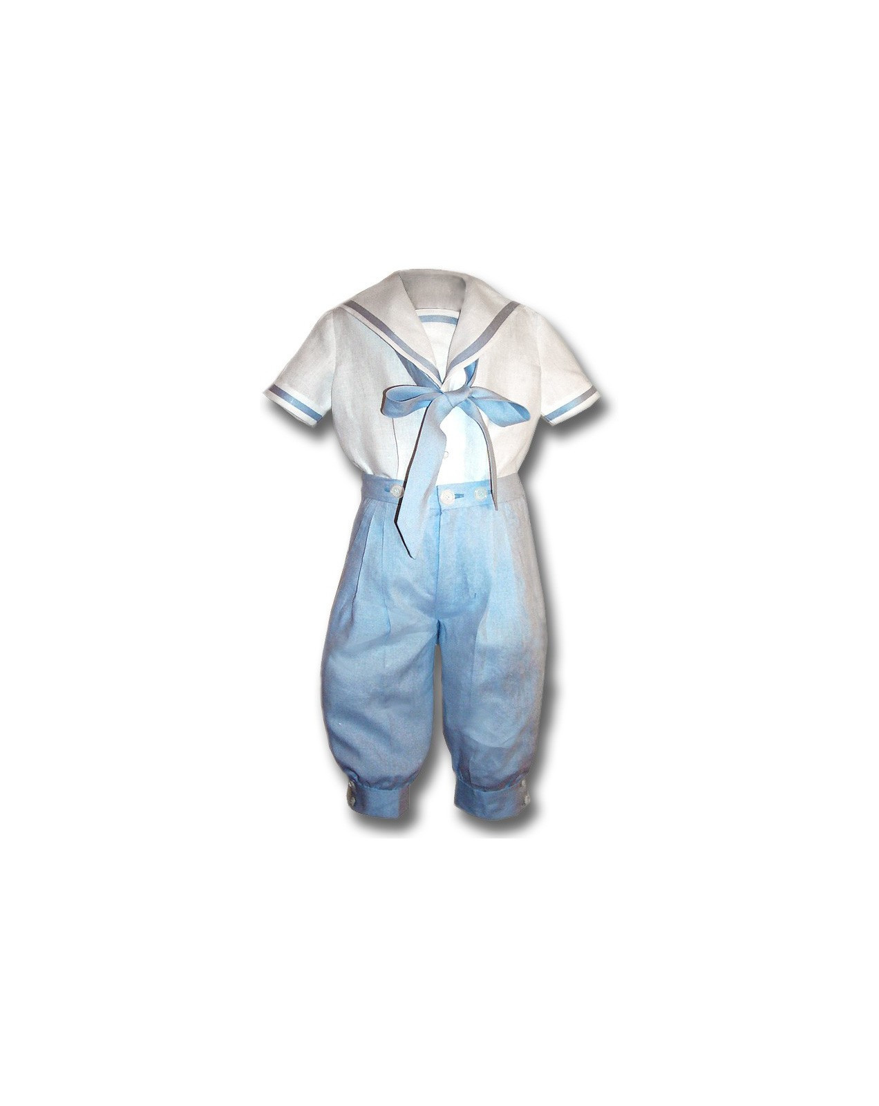 Ubaldo boy sailor outfit pale blue