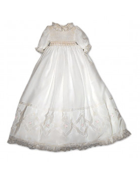 Gardenia long Christening gown