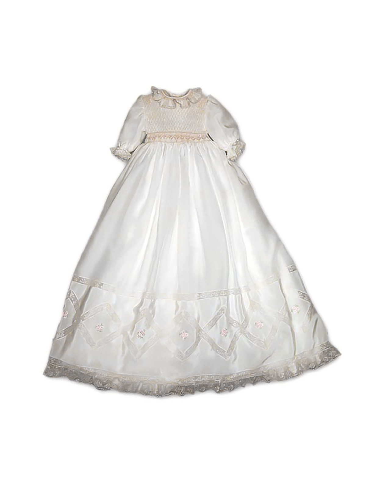 Gardenia long Christening gown