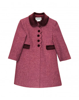 Cappotto redingote bordeaux Laura