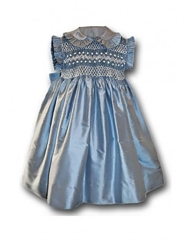 girl smocked dress sleeveless Lavinia