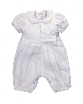 Baby boy and baby girl Christening romper Felce