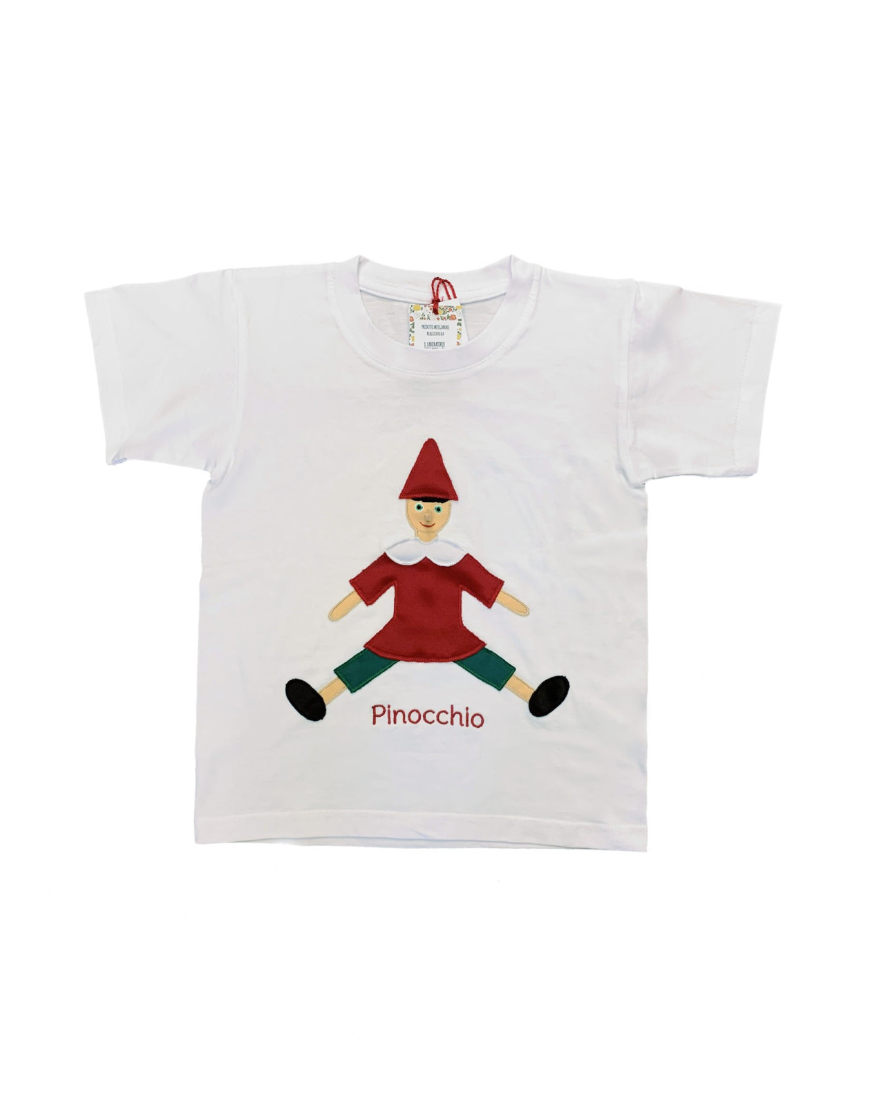 Pinocchio T-shirt hand made in Italy