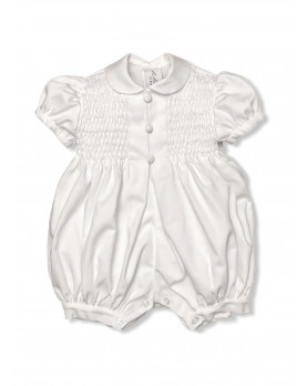 Ciclamino smocked romper