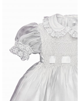 Asia Christening and event girl dress, detail.