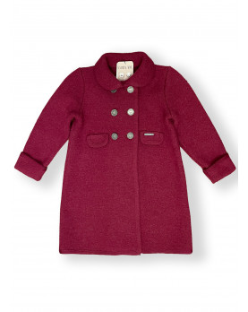 Pure wool milled wool rubin coat