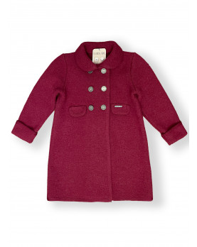 Pure wool milled wool rubin coat