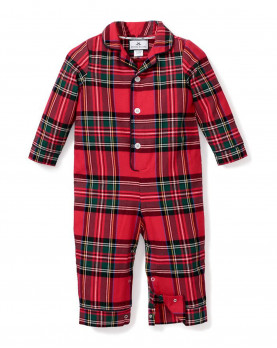 Baby Cotton Flannel pajamas red tartan