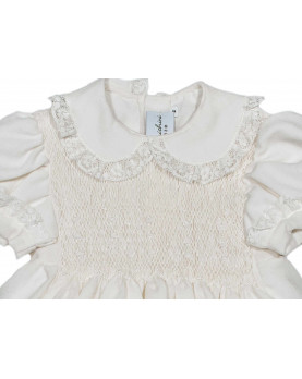 Smocked baby romper, Arrigo.