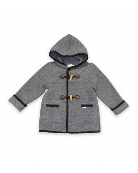 Boy Duffle Coat , 100% milled wool.