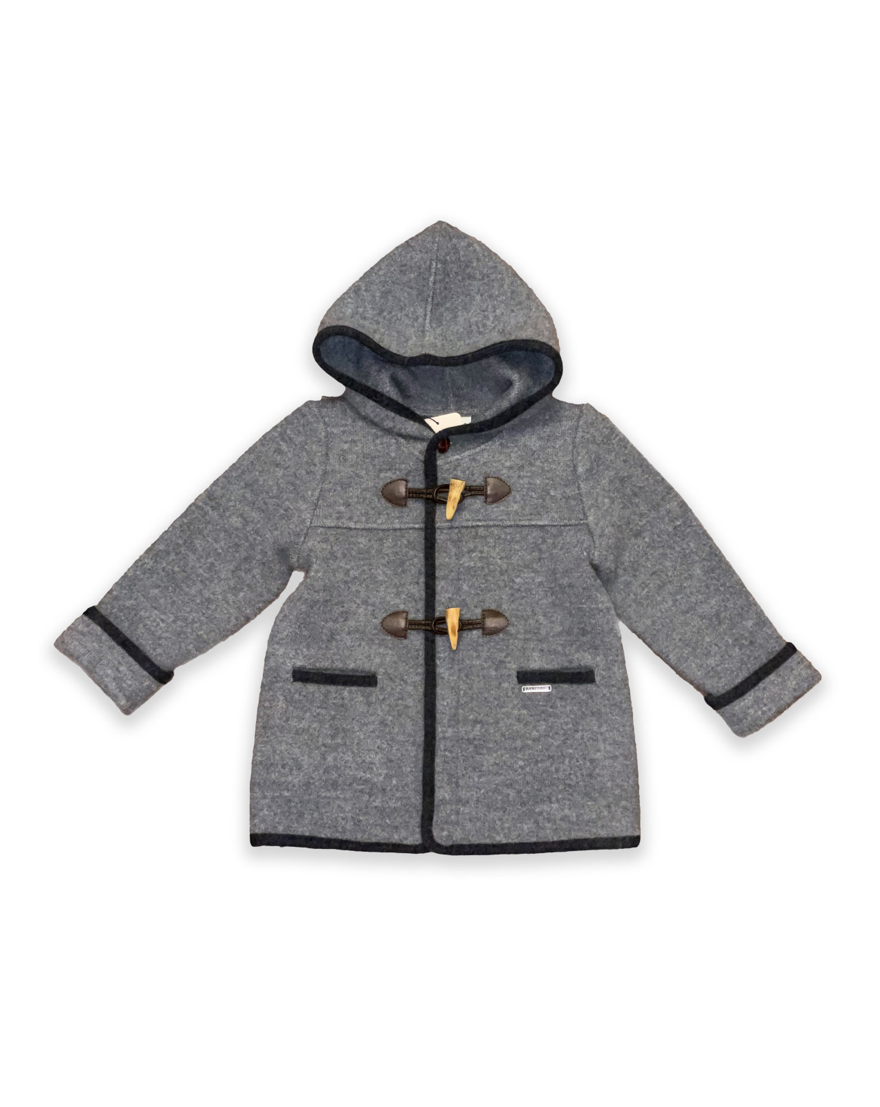 Boy Duffle Coat , 100% milled wool.