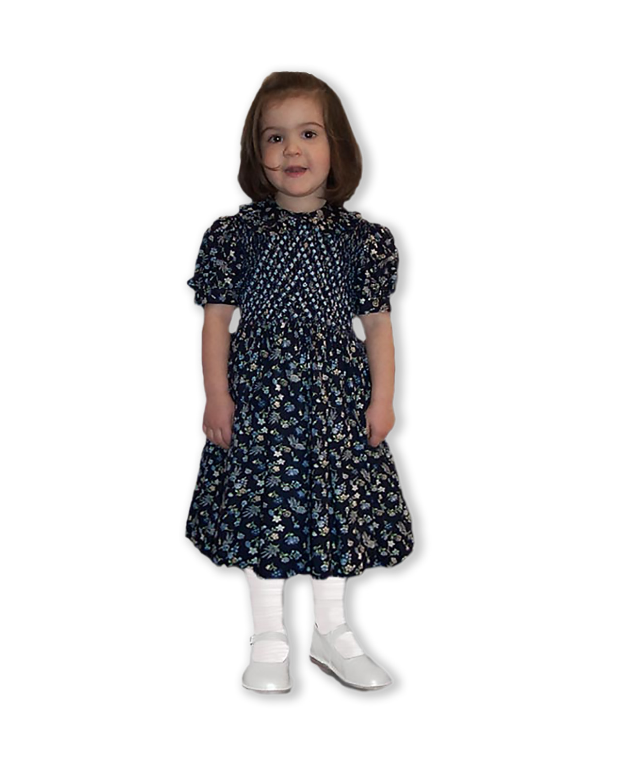 Liberty flowers finest cotton dress for girl, 