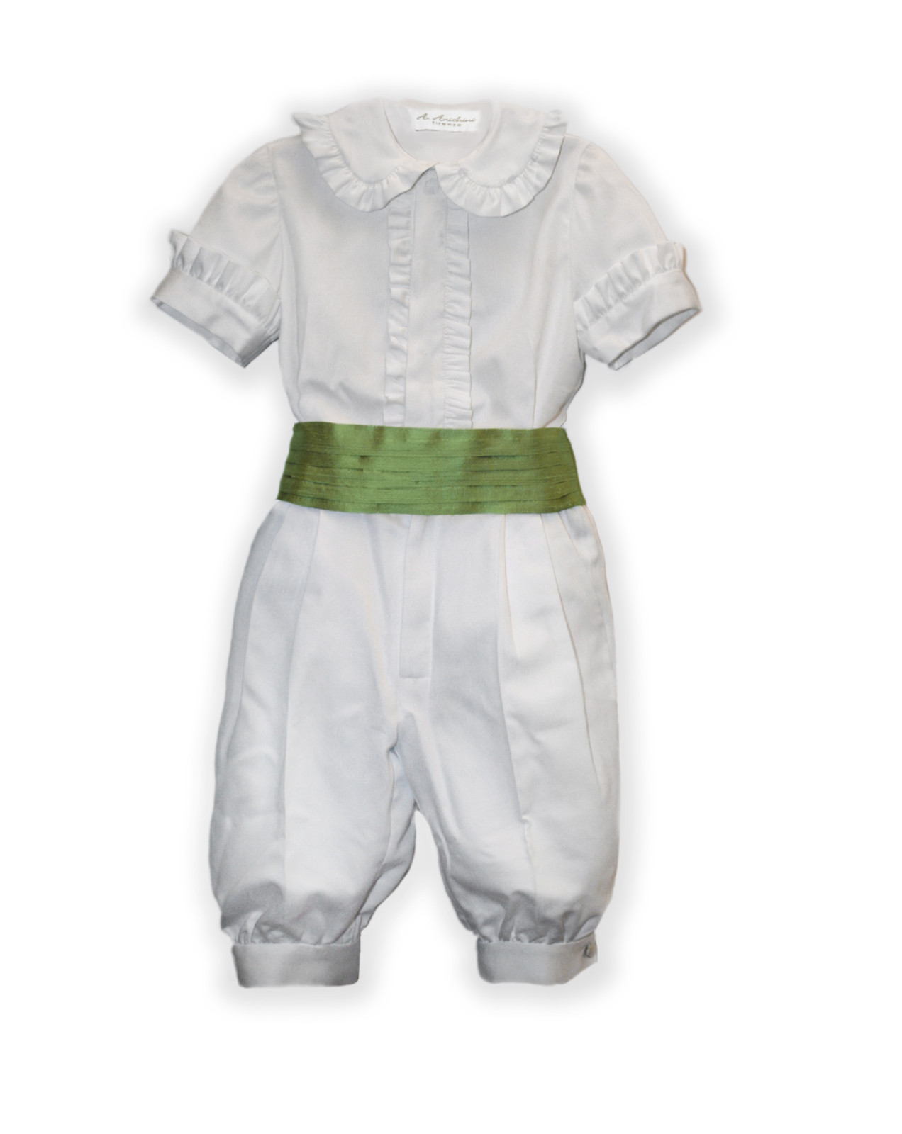 Ermete boy special occasion outfit green
