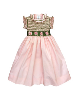 girl smocked dress Sofia