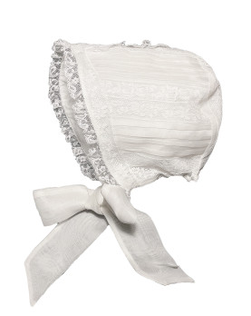 Baby laces Christening bonnet  "Magnolia"