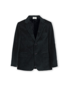 Blazer in velluto nero per bambino