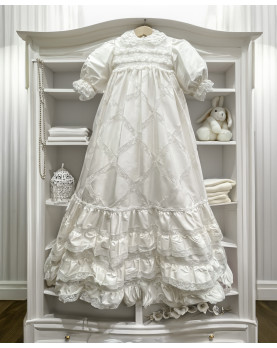 Glicine traditional Christening Gown