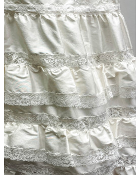 Glicine traditional Christening Gown detail