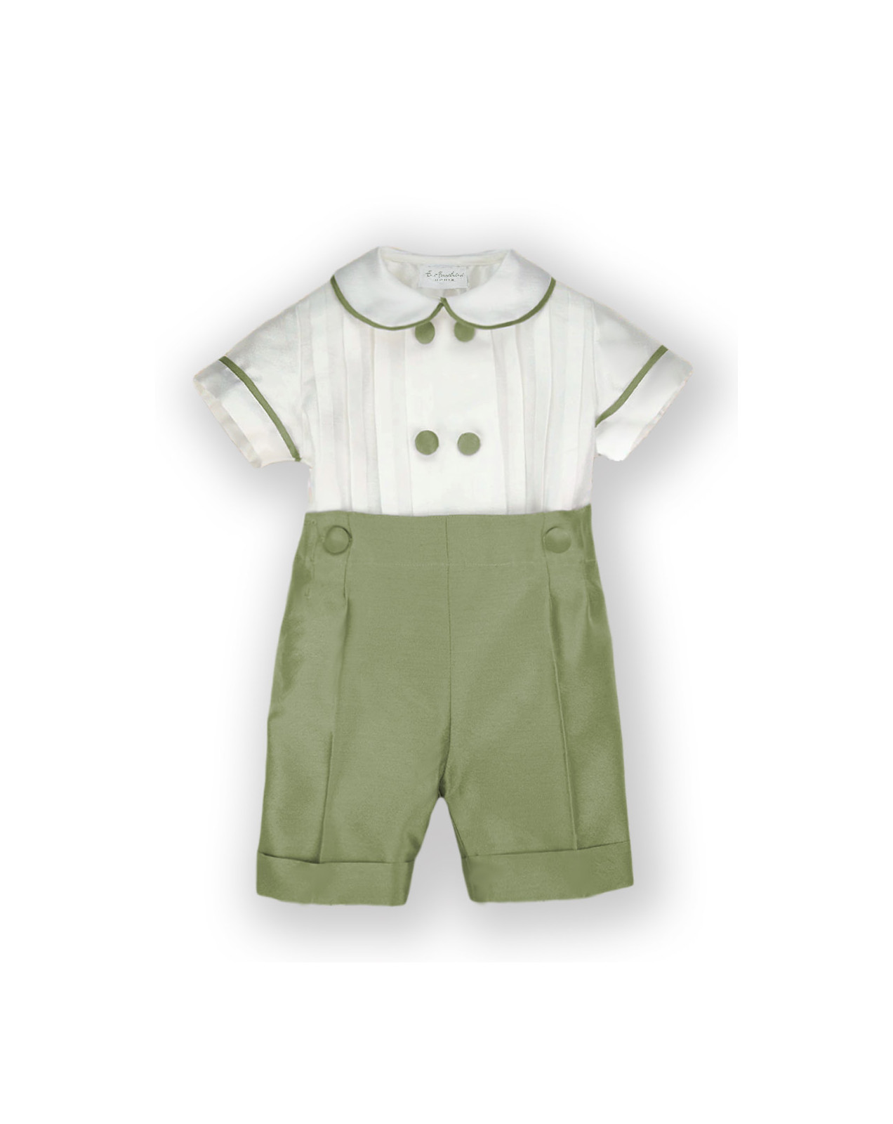 Zaccaria completo cerimonia bambino verde oliva