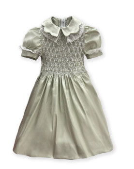 Maddalena celebrations and First Communion  smocked dress light green