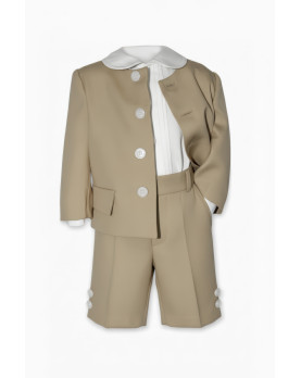 Daniele boy 3 pieces party outfit desert color