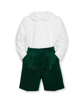 Giorgio velluto verde e bianco