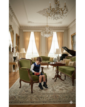 Luca navy blue formal elegant boy suit