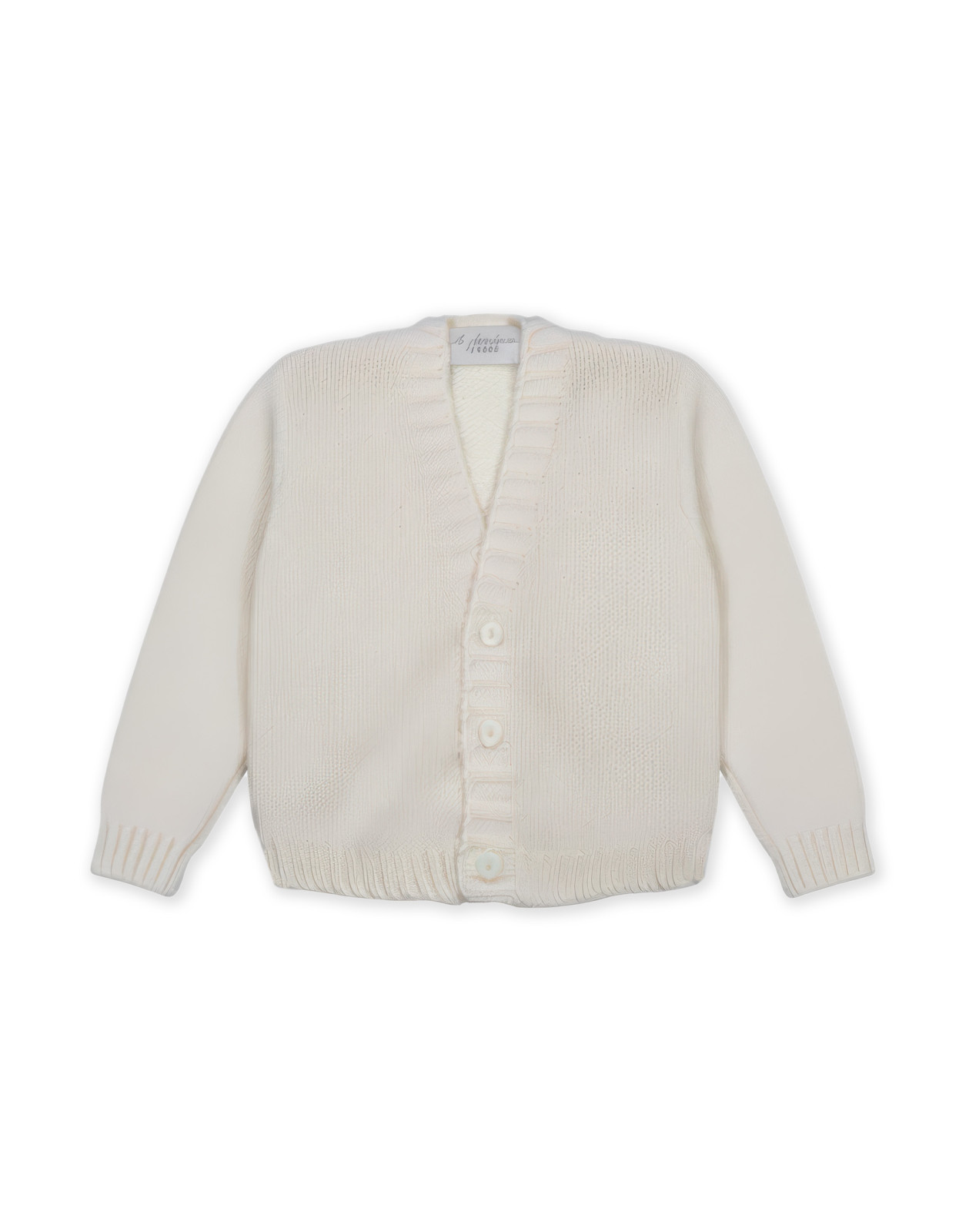 Cardigan 100% cashmere off-white