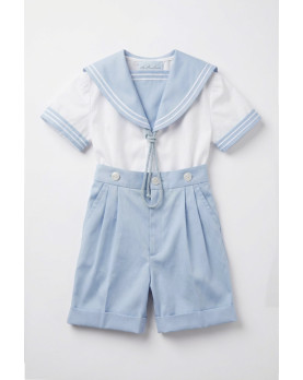 Giacomo pale blue boy sailor suit