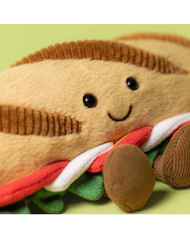 Jellycat Caprese Baguette peluche food dettaglio