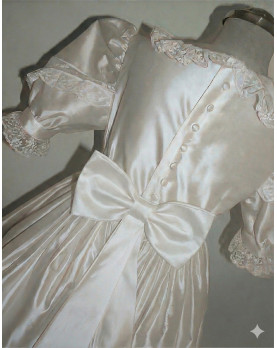 Girl First Communion gown Veronica, back detail