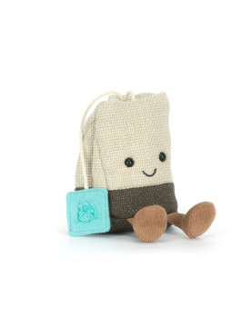 Jellycat Amuseable Tea Bag plush tea bag with cotton string