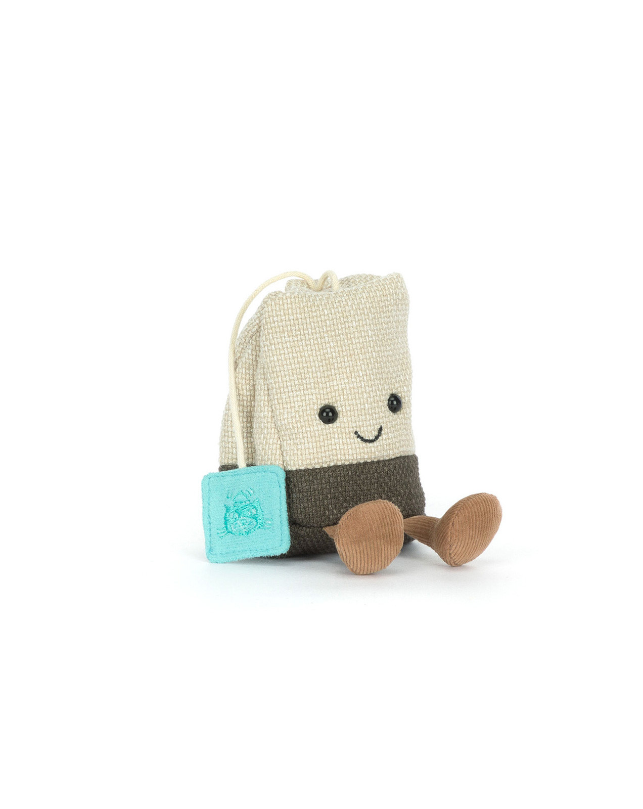 Jellycat Amuseable Tea Bag plush tea bag with cotton string