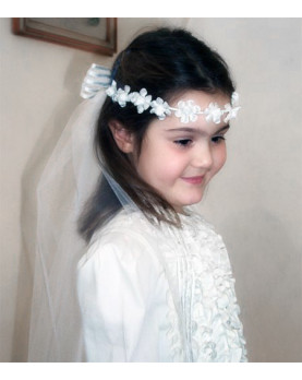 Moon first communion veil