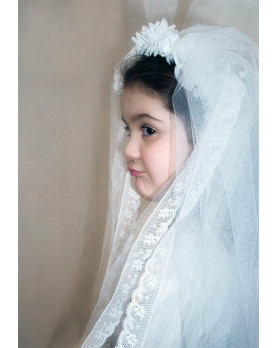 Sun first communion veil