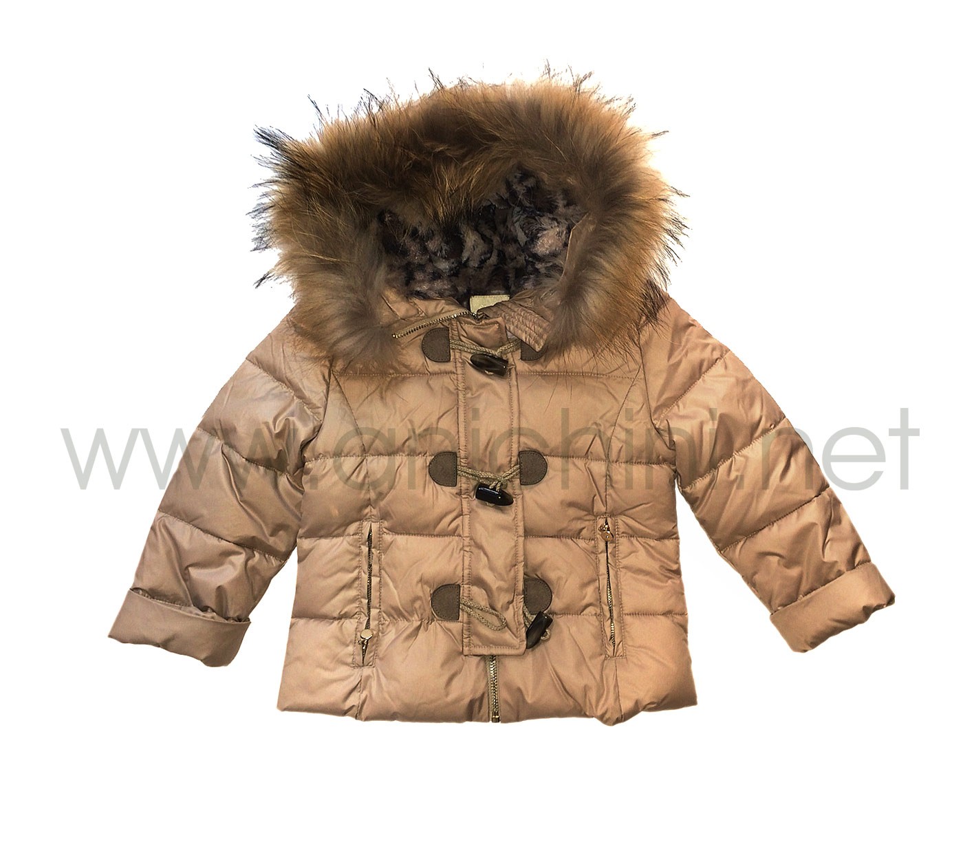 Piumino Cappotto Cappotto Bambina Elsy Cappottino Beige Elsy