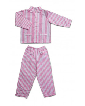 Girl pajamas striped cotton