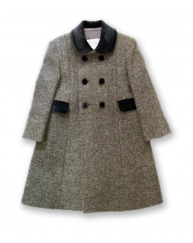 Cappotto Redingote Bambino grigio