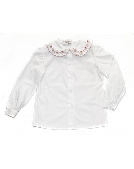 Smocked shirt 3 with floral smock