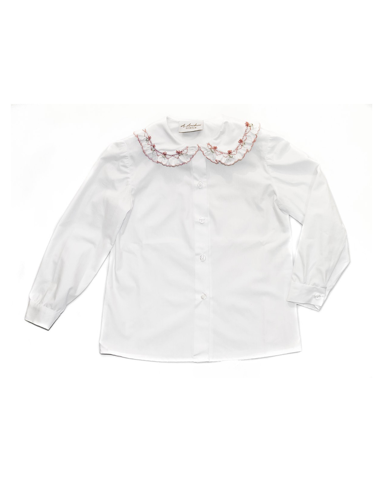 Smocked shirt 3 with floral smock