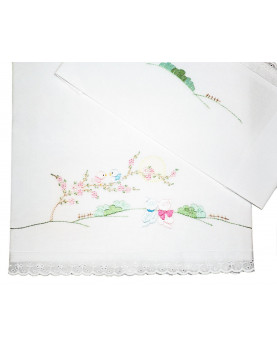 Baby crib and bed ,Sheet and blanket Sunrise hand embroideries