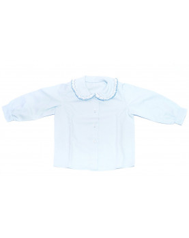 Children smocked shirt 3 pale blue