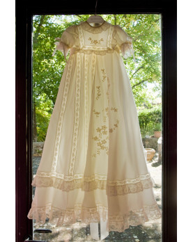 Sunflower christening gown