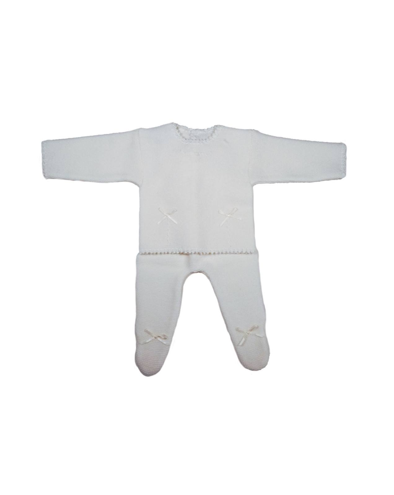 white cashmere baby outfit