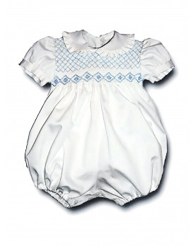 Pagliaccetto neonato smock Zafferano