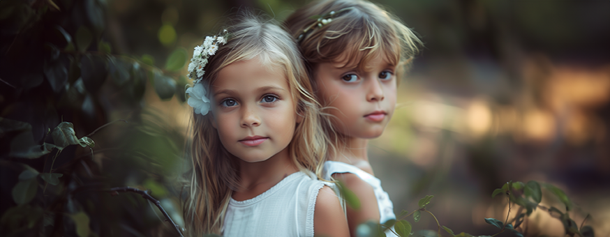 Matching brother and sister dresses and outfit