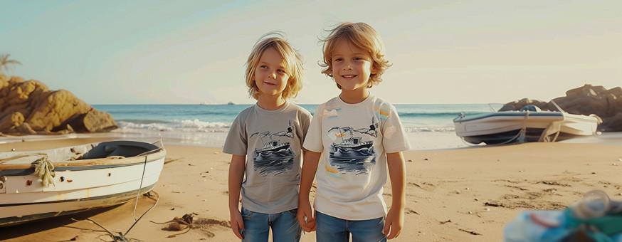 Handmade boy T-shirts .